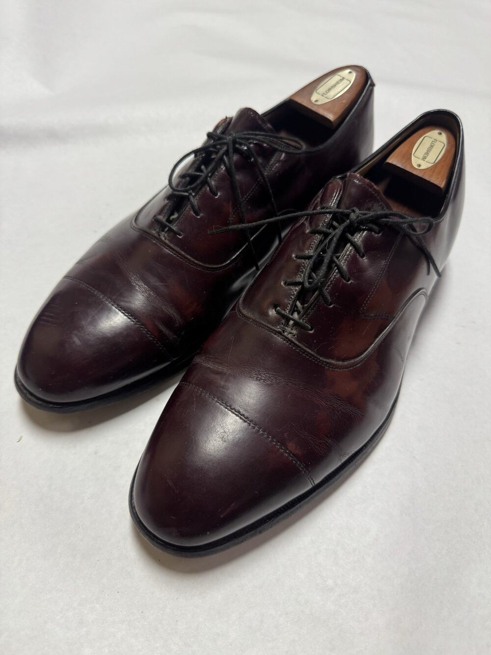 Johnston & Murphy Aristocraft Dress Shoes Mens 13D Oxblood Brown Casual